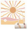 LARUTAN Strand & Picknickdecke 200x200 cm, wasserdicht & waschbar, mit Tragegurt - perfekt für Strand, Camping & Picknick Sicilia
