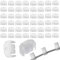VZU 50PCS Auto Bremsleitung Clip Bremsleitung Halter Bremsschlauch Clip Kunststoff Auto Bremsschlauch Klemmen Weiß