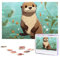 Puzzle für Erwachsene, 1000 Teile, Holzpuzzle, moderne Kunst, Puzzle, Cartoon, niedlicher Otter, herausfordernde Puzzles, individuelles Bild, Puzzle, personalisiertes Fotopuzzle für Geschenk, Familie