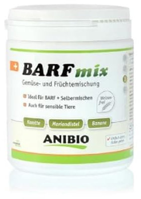ANIBIO Barf Mix 400g Gemüse und Früchtemischung - barfen - Glutenfrei - Weizenfrei Barfmix für Hunde & Katzen