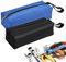 TRKETK 2 Pcs Small Tool Bag, Multipurpose Tool Organizer Storage Bag Canvas Tool Storage Bags Zipper Tool Rolls Waterproof Tool Organizers for Screwdriver,Bolts, Nuts,Nails (Blue&Black)