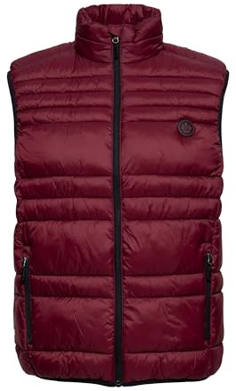 OKLAHOMA Herren Steppweste · Übergangsweste · Pufferweste · Stehkragen · Gesteppt · Kontrastfutter · Outdoor · Leicht · Ärmellos · Herbst · Frühling