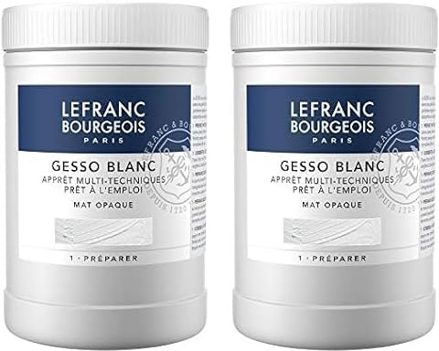 Lefranc Bourgeois Gesso Bianco 1 L (Confezione da 2)