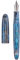 Asvine C80 Fountain Pen #8 Stub 1.1mm Nib Large Handcraft Calligraphy Art Drawing Pen with Converter Pen Case Collection Set (Light Blue Glitter)