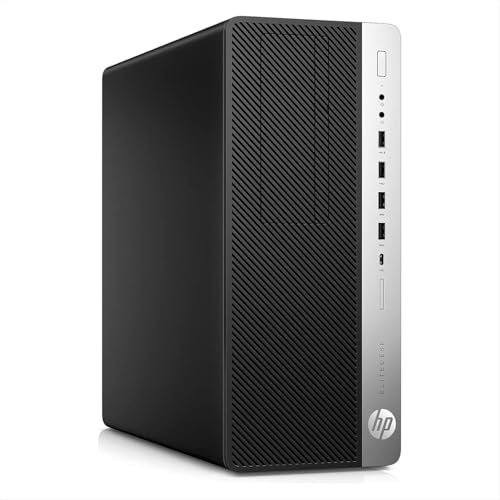 HP EliteDesk 800 G3 TWR PC Computer Fisso Intel Core i5 7th, Ram 32Gb, SSD 500Gb, WiFi Usb, Windows 11 Pro + Libre Office (Ricondizionato)