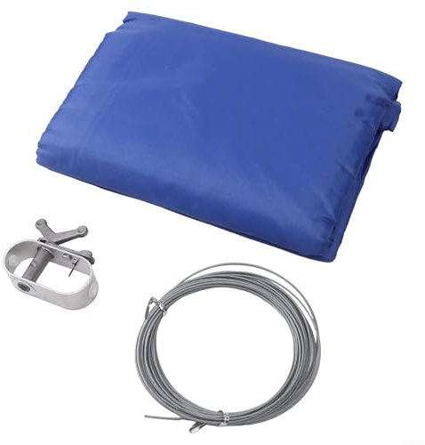 Bâche ronde pour piscine hors sol en tissu Oxford 210D fiable avec œillets métalliques indéchirables (3,6 x 3,6 m)