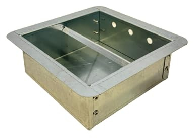 FONDERIA BONGIOVANNI | Cassetto in Lamiera Zincata | Raccolta della Cenere | Cassetto per Camino | 20x20x7 h cm | Attrezzatura Camino