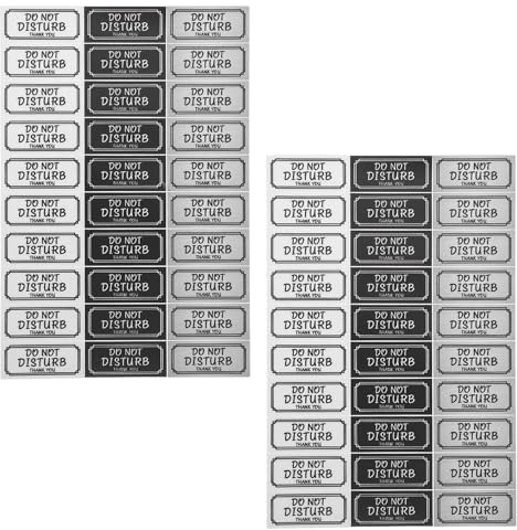 LOORGVEL 60pcs No Soliciting Sign Stickers for Front Door – Self-adhesive Peel and Stick Doorbell Decals – Warning Stickers for Mailbox and House Entrance, Sturdy Door Bell Decor