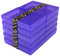 WestonBoxes A4 Colourful Transparent Plastic Craft Storage Boxes with Lids for Art Supplies, Paper and Card (Purple/Pack of 10)