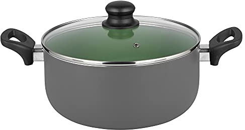 Michelino Topf mit Glasdeckel Lara Grün Topf mit Deckel Kochtopf 28 cm
