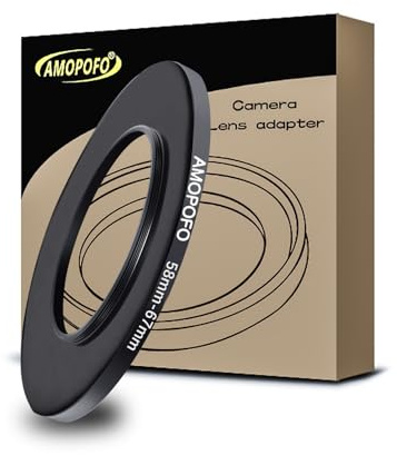 58mm-67mm Camera Filter Ring, 58mm to 67mm Step Up Ring For Filters, Made Of CNC Machined space aluminum With Matte Black Electroplated Finish.for 67mm UV,ND,CPL Camera Filter accessories