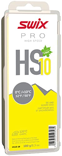 Swix Unisex – Erwachsene HS10-18 Wachs, gelb, 180g