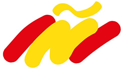 Custom Vinyl Pegatina diseño registrado Ñ Bandera de España 10x5,6cm