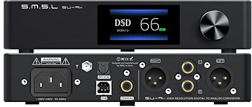 S.M.S.L SU-9n ES9038PRO XMOS XU208 Bluetooth 5.0 SMSL DSD512 RCA/XLR LDAC APTX/HD Decoder Hochauflösender Audio-DAC