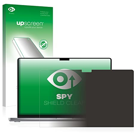 upscreen Anti-Spy Blickschutzfolie für Apple MacBook Pro 16 2021 Made in Germany, Privacy Displayschutz-Folie [Sichtschutz, Blaulichtfilter]