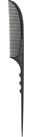 Professioneller Rat-Tail Kamm - Hitzebeständiger Friseur-Stylingkamm für alle Haartypen – Ideal für präzises Schneiden und Styling (Schwarz).