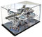 MEEC Vitrine en acrylique transparent - Assembler une boîte de comptoir avec base noire pour affichage - Boîte d'affichage transparente(15 x 10 x 10 cm)