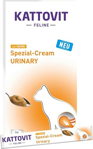 Kattovit Spezial Cream Urinary mit Huhn - Ergänzungsfuttermittel für Katzen 11 x 6 x 15g