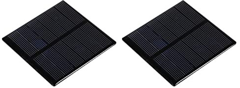 sourcing map Lot de 2 mini panneaux solaires 3 V 210 mA 0,63 W 70 mm x 70 mm