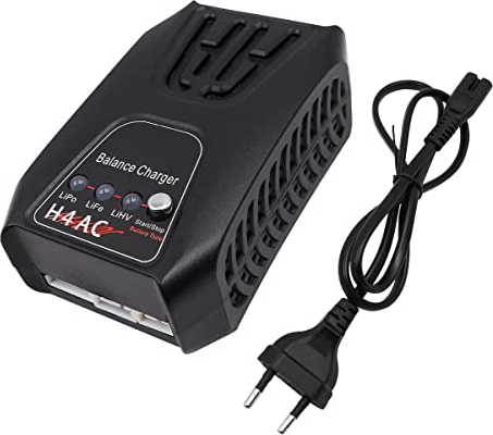 VOANZO Chargeur de Batterie Lipo Chargeur de Batterie RC Rapide 7.4/11.1/14.8V Chargeur d'équilibre 0.5-2A Réglable Compatible 2-4S Batterie Lipo pour 1/10 RC Car Drone RC Tracked Quadcopter