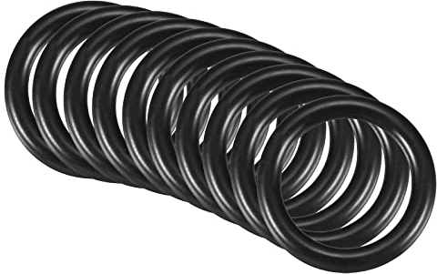 QUARKZMAN 10 Stücke Nitrilkautschuk Nitrilkautschuk Runde Unterlegscheibe 22mm x 16mm x 3mm für Wasserhahn Klempner Reparatur Dichtung Verbindung, Schwarz