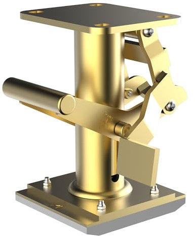 kaiserkraft | Feststellfuß | Plattenmaß 135 x 110 mm | Bauhöhe betätigt 250 mm