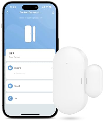 Maxcio Zigbee Door and Window Sensor, Door Sensor for Smart Home, Compatible with Alexa/Google Home, Zigbee Gateway Required