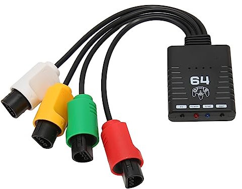 Fockety Game Console Converter Adapter,Wireless Handle Converter with Multi Device Connection for N64 Console, PS3, PS4, Switch Pro, Switch Joycon