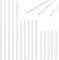 AHANDMAKER 55Pcs Acrylic Lollipop Sticks Flat Clear Sticks for Cake Toppers Clear Sticks Reusable Ice Cream Stick for DIY Crafts Cake Pops for Candy Chocolate Cookie Dessert