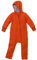 Disana ZIPP-OVERALL Baby & Kinder - 100% Bio-Merino, Wollwalk – atmungsaktiv & angenehm wärmend - unisex Gr. 50 – 116 – nachhaltig & fair – mit Reißverschluss - made in Germany | Orange Gr. 98-104