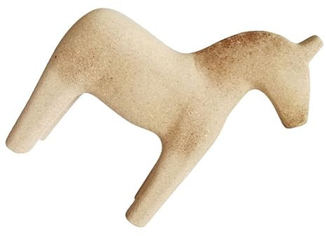 Amosfun Unvollendetes Hölzernes Unbemalt Unbemalt Dalecarlian-Pferdemodelle Kinder Malerei Spielzeug Mosaik DIY-Figur Für DIY-Kunsthandwerk Tischdekoration S