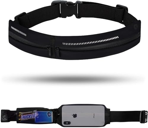 Sac Banane Léger Ceinture Running,Ceinture de Course Ceinture Running Smartphone Banane de Sport Etanche -Course a Pied, Sport, Jogging, Footing, Courir - Fitness Belt Bag pour Tous Les Telephones
