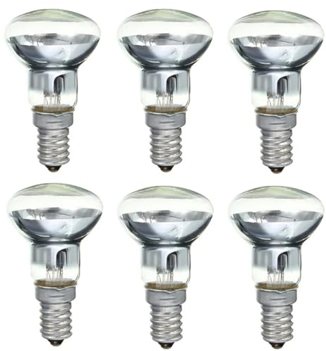 ALIVIM 6 Stück R39 E14 30W 220V Scheinwerfer Glühbirne Für Lava Lampe Scheinwerfer Schraube Licht Klar Reflektor Spot Licht Glühbirne