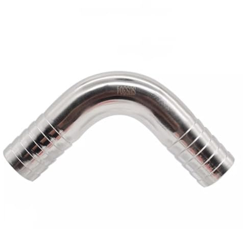 LEFTART Raccord de Tuyau coudé sanitaire à 90 degrés en Acier Inoxydable 304, for la Maison, Le Jardin, Les raccords de plomberie, Les Accessoires coudés(Size:38mm)