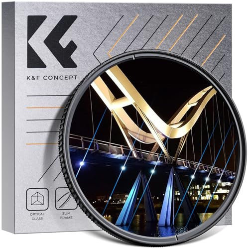 K&F Concept Nano-K Serie Blue Streak Anamorpher Effekt Filter 72mm Blaue Streifenfilter Anamorphic Light Flare Effect Filter