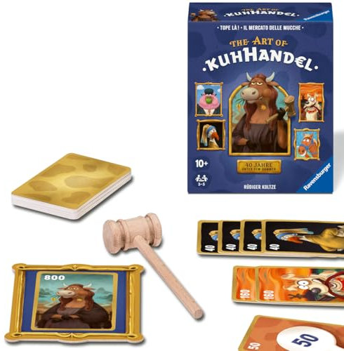 Ravensburger 23025 KUHHANDEL 40 Jahre Jubiläum - D/F/I Kartenspiele, Gesellschaftsspiele