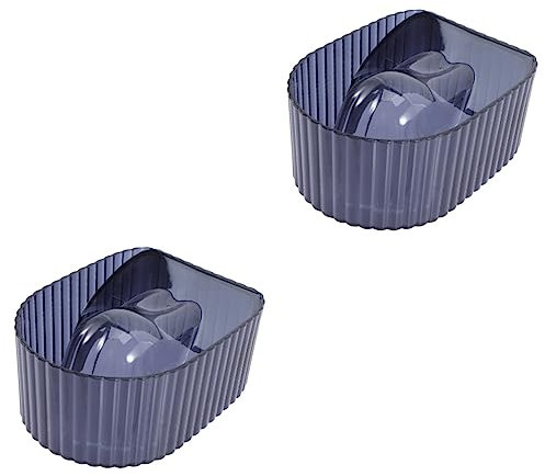 WOONEKY 2pcs Nail Soaking Bowl Manicure Supplies Acrylic Material Nail Gel Polish Remover Bowl