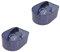 WOONEKY 2pcs Nail Soaking Bowl Manicure Supplies Acrylic Material Nail Gel Polish Remover Bowl