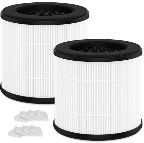 AC300 Replacement Filter Compatible with Purivortex AC300 Air Purifier, 3-in-1 H13 True HEPA Filter, 2 Pack