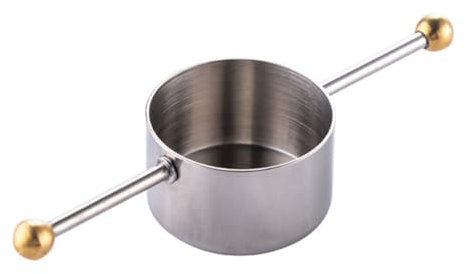 PRETYZOOM 1pc Bartending Measuring Cup Whiskey Jigger Measuring Cup for Bar Drinks Bar Jiggers Drink Jigger Martini Measuring Jigger Cocktail Jigger Measuring Cup Jigger Silver