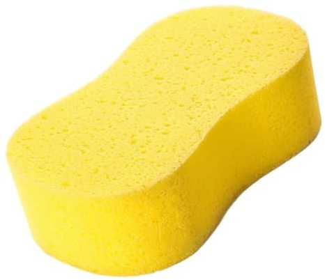1 Pack Car Sponges,Jumbo Sponges For Car Cleaning,Anti Scratch Technology for Car Exterior, Window Washing- Perfect For Wheels, Windscreen, Bodywork (Yellow)