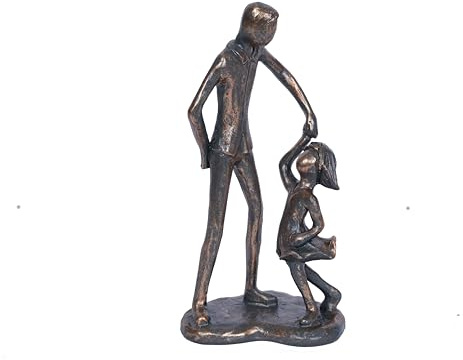Dad Gifts from Daughter Dad Daughter Dancing Figurine Birthday gifts for dad Father Daughter Imitation Iron Sculpture for Fathers Day Christmas Birthday Gifts for Dad Statue New Dad Stepdad Husband