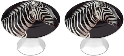 ZLFDSKGY Cabinet Knobs Drawer Handle Animal Zebra Cabinet Door Handle Dresser Knobs Kitchen Closet Pulls Hardware Handle Round Knobs Furniture Decor