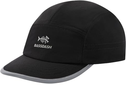 Bassdash Ultra-Light UPF 50+ Baseball Cap Unisex Baseballkappe Unstrukturierte Schnelle Trockene Falthutverstellbare Outdoor-Aktivitäten für Männer und Frauen