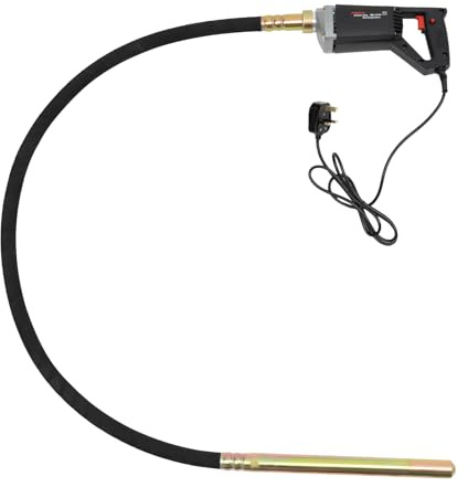 Electric Concrete Poker 1500W Concrete Vibrator Motor 4200rpm Electric Industrial Vibrating Poker Vibrator,Shaft Rod Length 2m,for Highways, Fences, Bridges, Concrete Columns