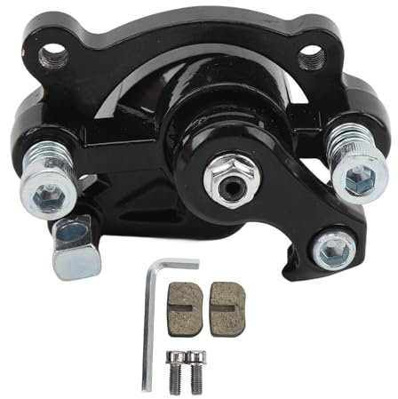 Pinza freno a disco anteriore e pastiglie, gruppo pinza freno ad alte prestazioni per moto ATV, scooter a benzina, minimoto cross per bambini, 33, 43, 47, 49, kit completo (Nero)