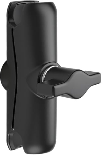 Braccio di montaggio RAM compatibile con braccio a doppia presa in lega di alluminio, adattatore a doppia sfera da 2,5 cm, rotazione a 360°, asta di prolunga per supporto per telefono, per bici, moto