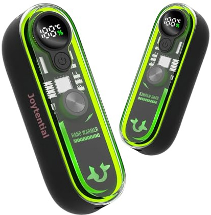 Joytential Handwärmer Taschenwärmer Elektrisch, 2 in 1 Handwärmers Tragbar Magnetisch, 4 Wärmestufen, Taschenwärmer USB Wiederverwendbar Geschenke für Winter Outdoor, Camping, Spiele