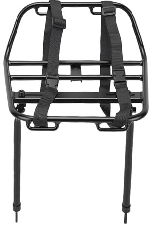 MENDUNER Mountainbike-Front-Gepäckträger, Multifunktional, Abnehmbarer Gepäckträger aus Aluminiumlegierung, Schwarz