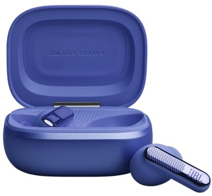 JBL Live Beam 4, Kabellose Noise-Cancelling-Ohrhörer, Blau | Hi-Res Audio, Smart Charging Case, Bluetooth 6.0, 40 Stunden Akkulaufzeit, IP55 Wasserdicht, JBL Signature‑ und Spatial Sound